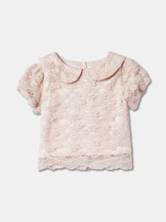 Girls Lace Top & Skirt Set image number 2