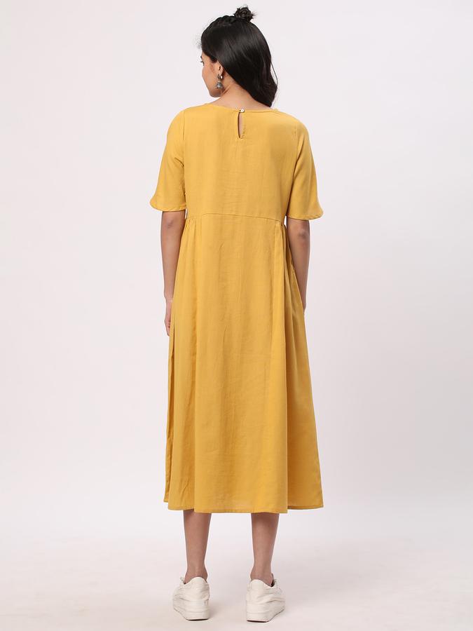 Women Cotton Embellished A-Line Ethnic Dress