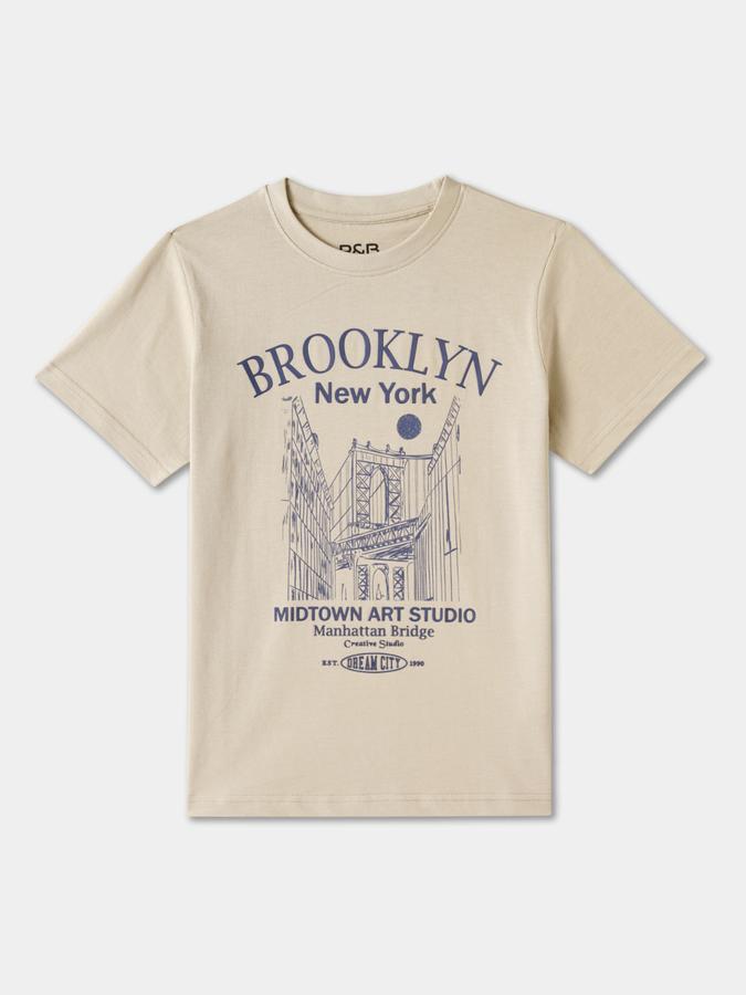 R&B BOYS PRINTED REGULAR GRAPHIC TEE
