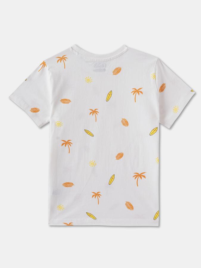 Boys Printed Pure Cotton Oversized T Shirt image number 1