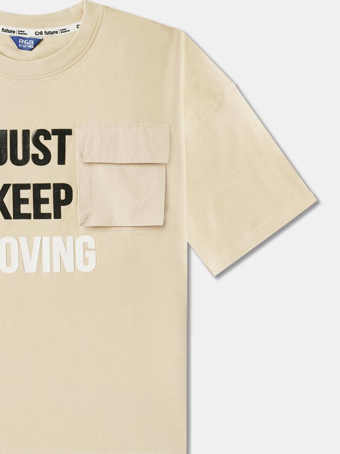 Boy Typographic Print Round-Neck T-Shirt image number 2