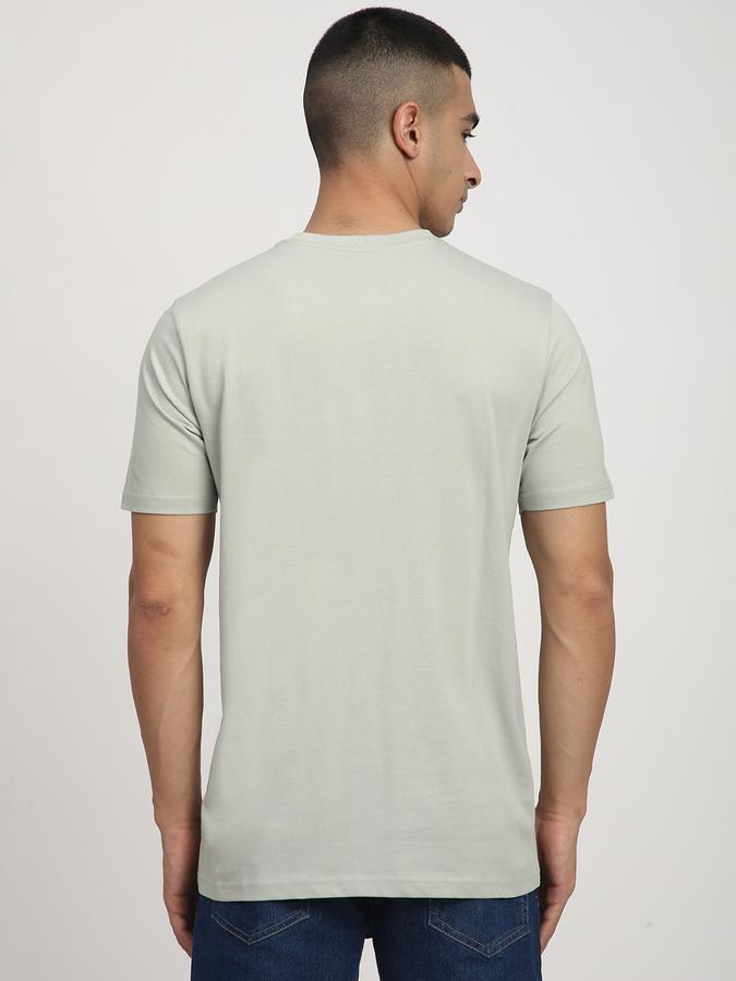 Men Cotton Regular Fit Crew Neck Typographic T-shirt