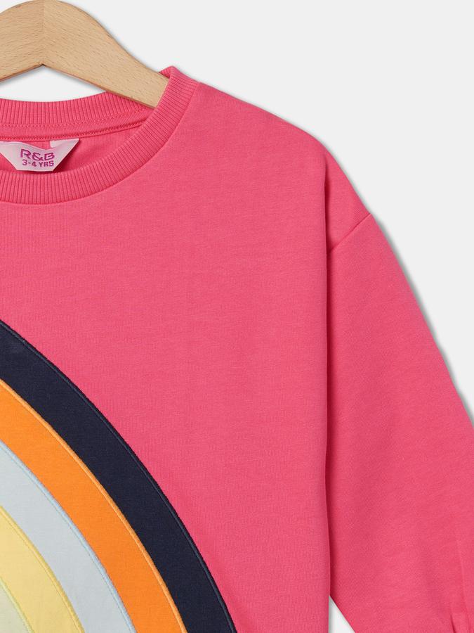 R&B Girls Pink Sweatshirt image number 2