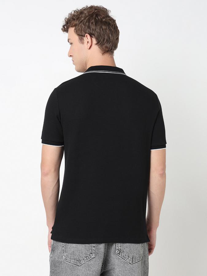 Logo Detail Polo T-Shirt with Short Sleeves image number 3