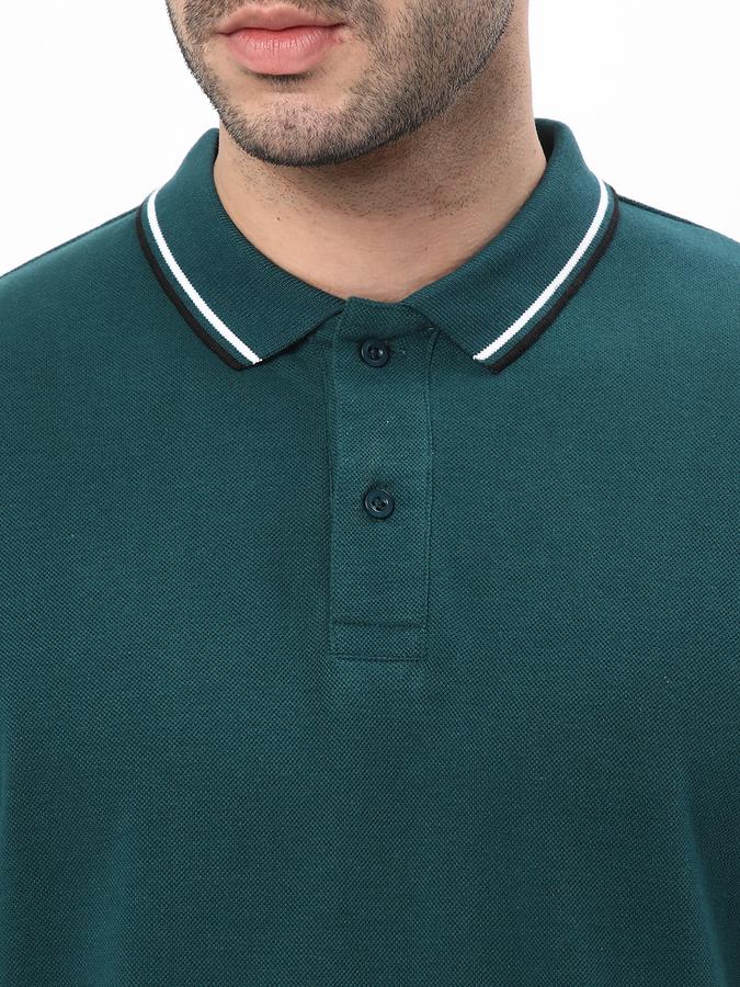R&B Men's Polo With Contrast Tipping image number 3