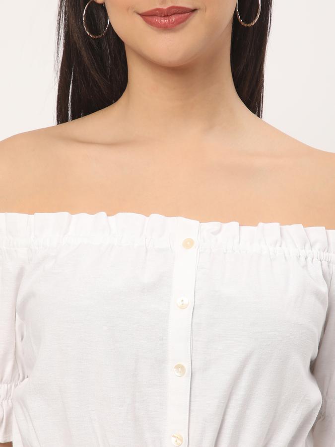 Women Off Shoulder A-Line Dress image number 3
