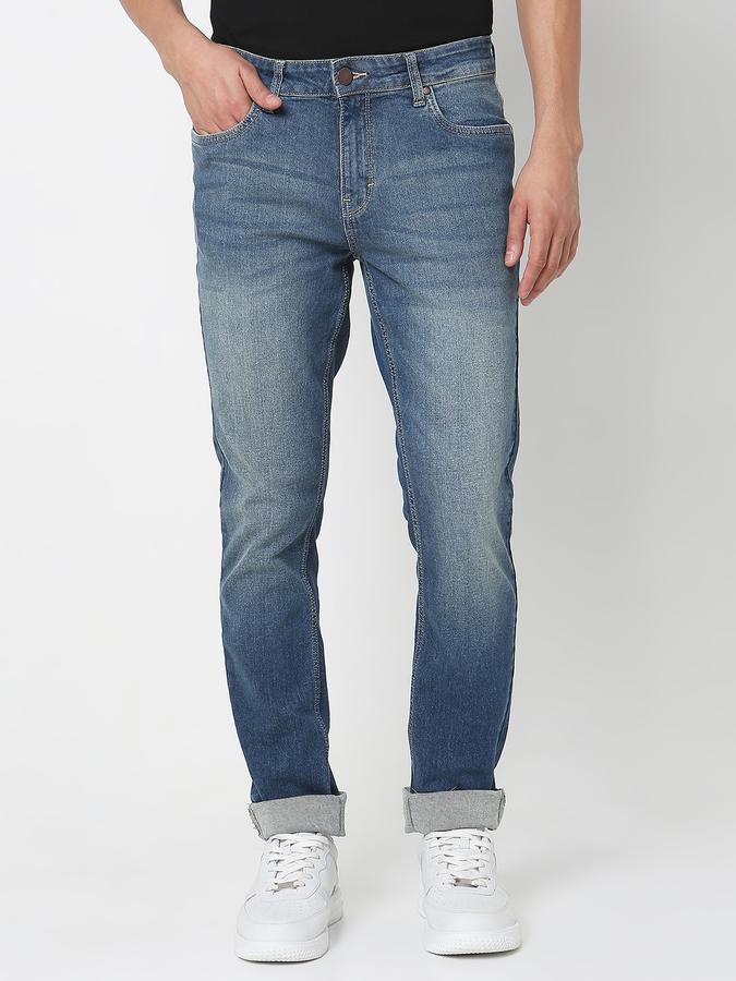 Men Slim Fit Jeans with Insert-Pockets image number 0