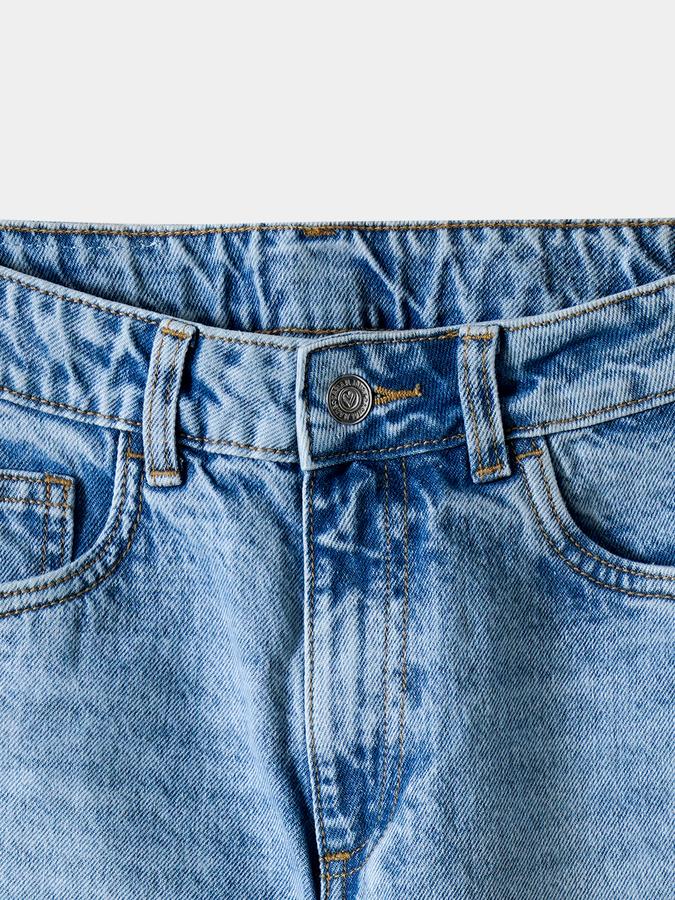 Girls Cotton Straight Fit Mid Rise Plain Jeans