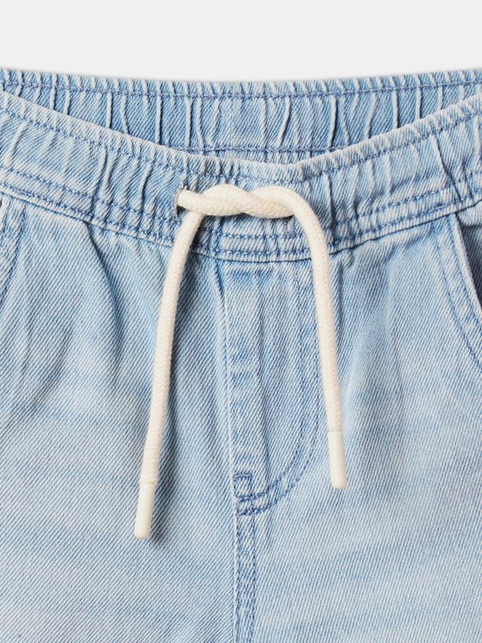 Boys Cotton Relaxed Fit Elastic Waist Dyed Shorts
