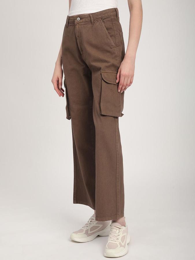 R&B Women Brown Relaxed Fit Mid-Rise Jeans