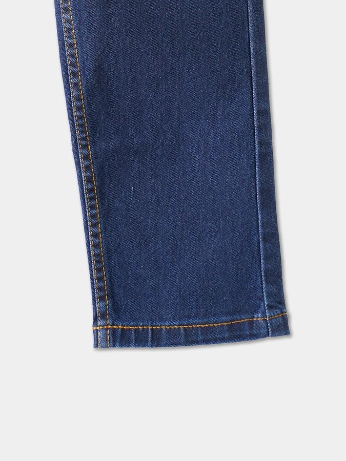 Boys Denim Regular Fit Button Waist Clean Look Jeans