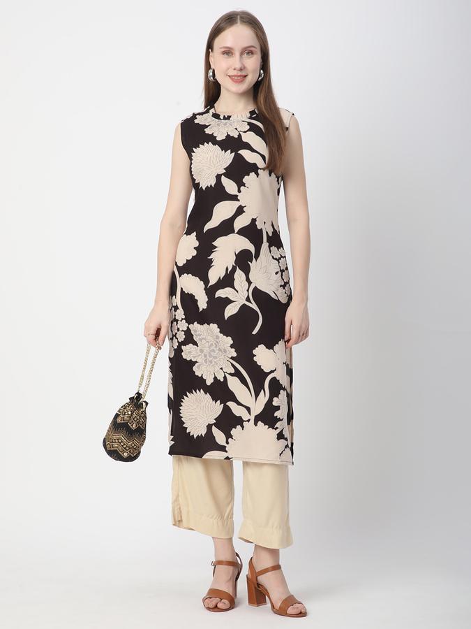 Women Printed Straight Kurta image number 1