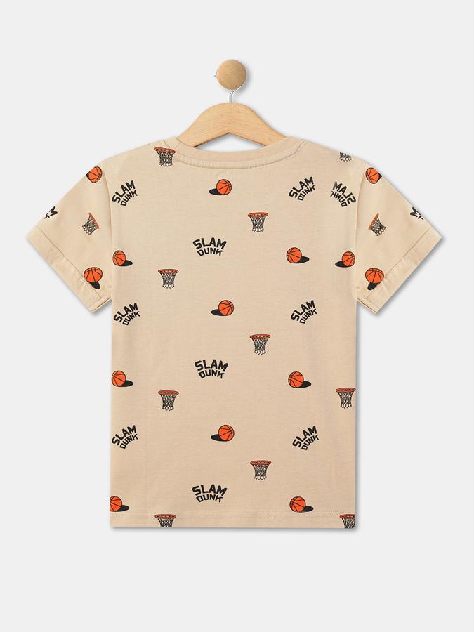 Boys Relaxed Fit Round-Neck T-Shirt image number 1