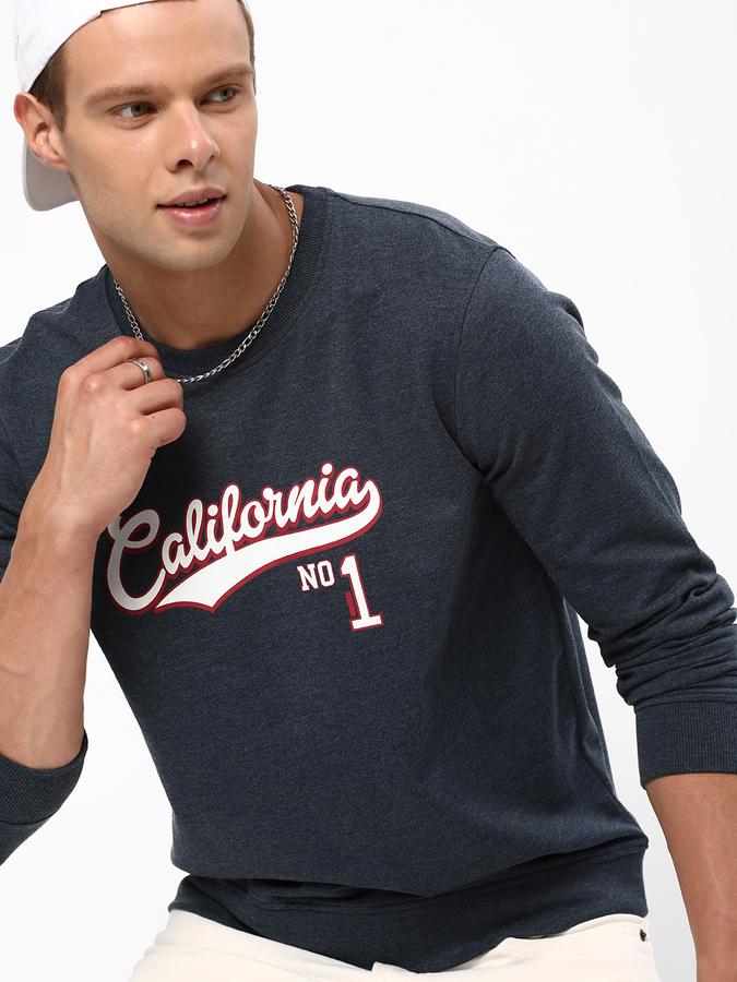R&B Men Blue Sweatshirts & Hoodies