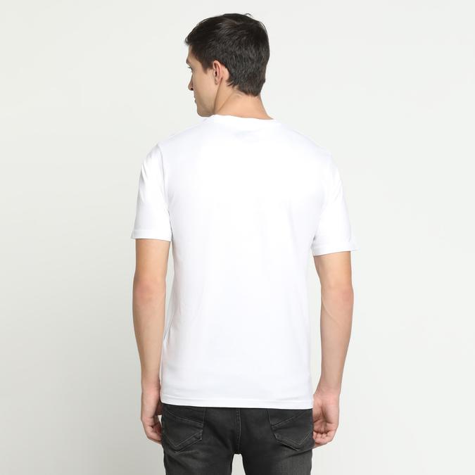 R&B Round Neck White T-Shirt image number 2