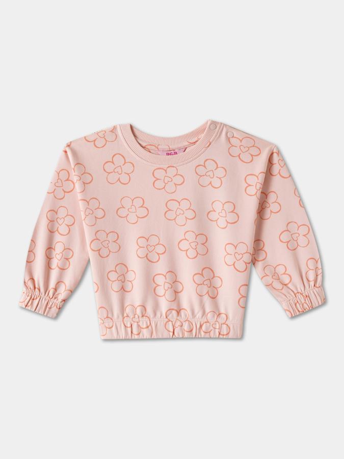 R&B Girls' Pink Printed Co-ord Set