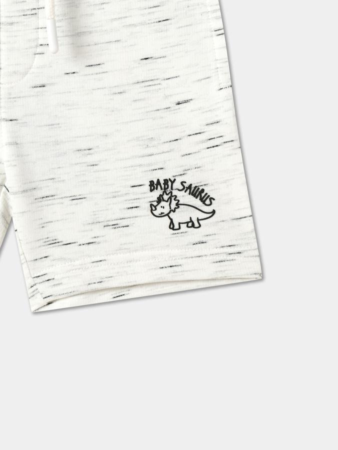 Boys Cotton Relaxed Fit Drawstring Waist Clean Hem Shorts