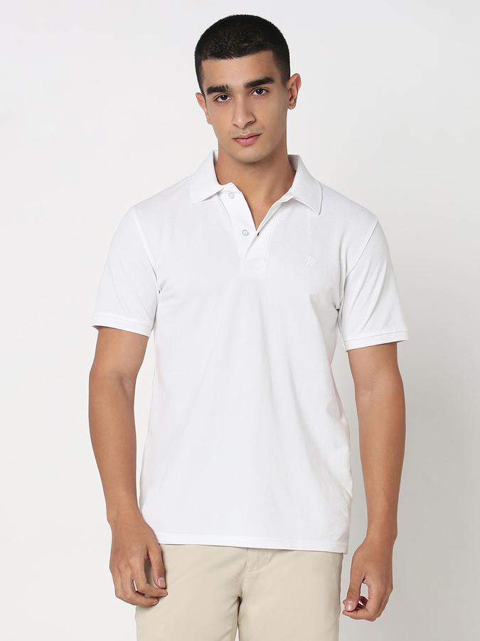 MENS Short Sleeves SOLID POLO WITH DTM EMBROIDERY- DRY FIT image number 1