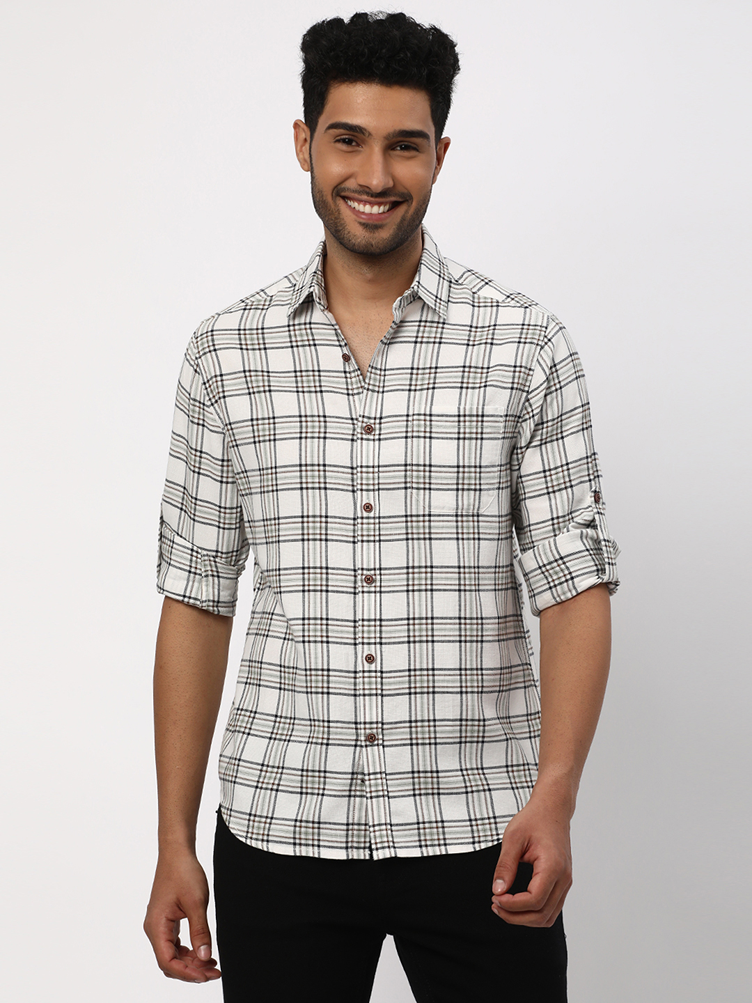 Checked Slim Fit Shirt image number 4