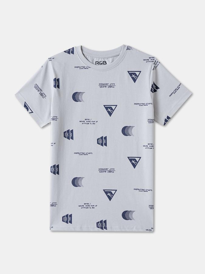 R&B BOYS AOP REGULAR GRAPHIC TEE