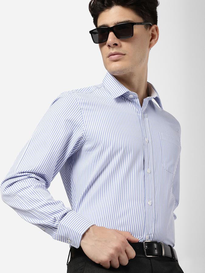 R&B Men Blue Formal Shirts image number 0