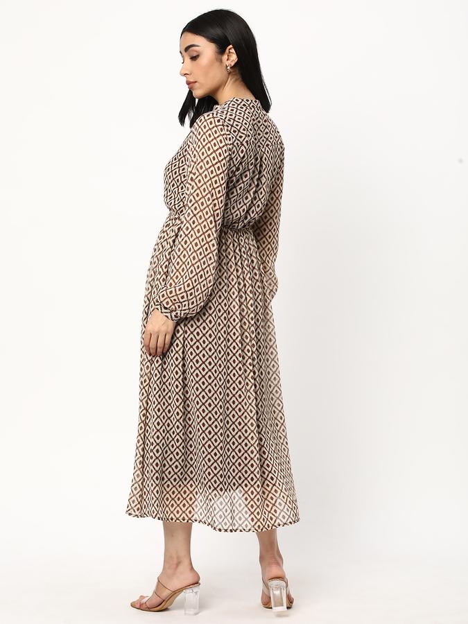 Women Printed A-line Dress image number 2