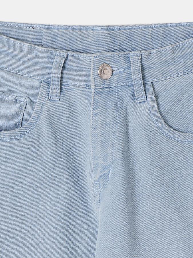 Boys Blend Regular Fit Mid Waist Solid Jeans