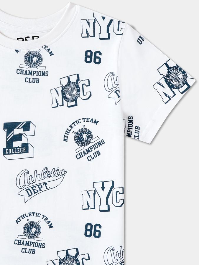 Boys Regular Fit Short Sleeve Crew Neck T-Shirt