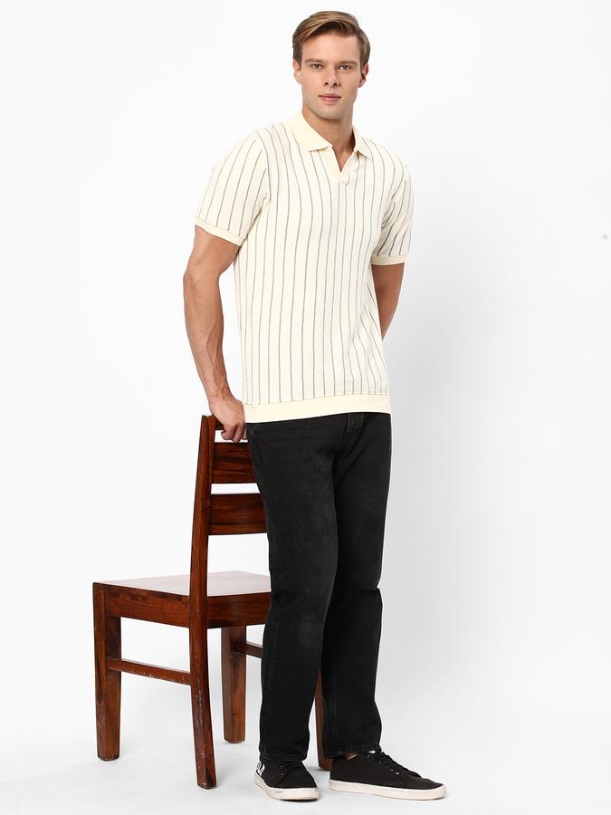 R&B Men's Fashion Textured Polo image number 1