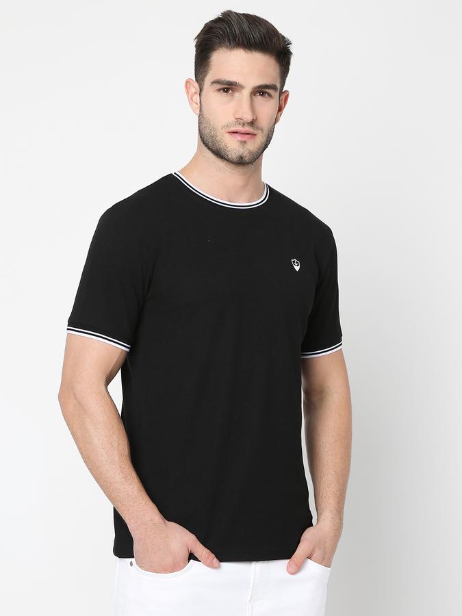 Men Regular Fit Crew-Neck T-Shirt image number 2