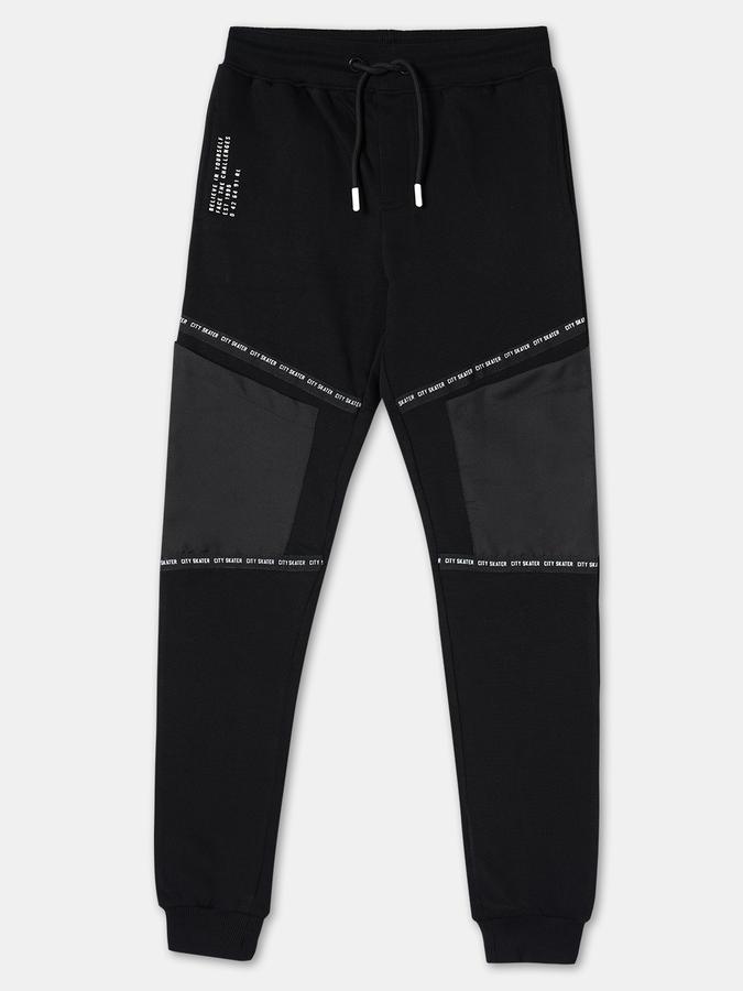 R&B Boys Black Track Pant & Joggers