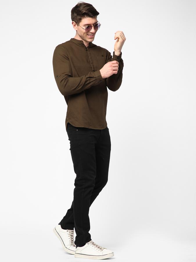 R&B Men Olive Shirts image number 1