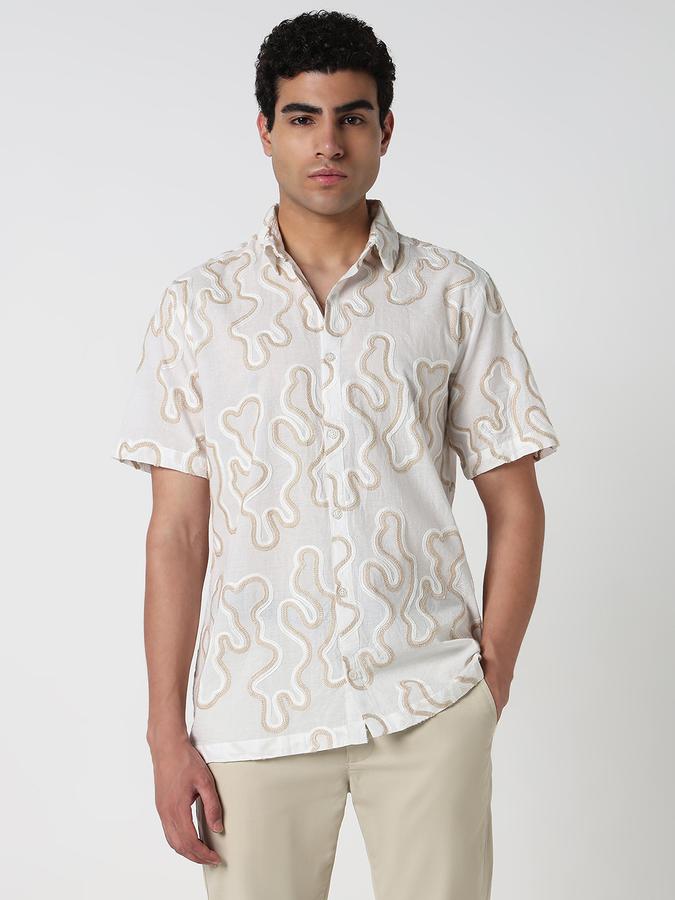 Men Self Design Casual Shirt image number 1