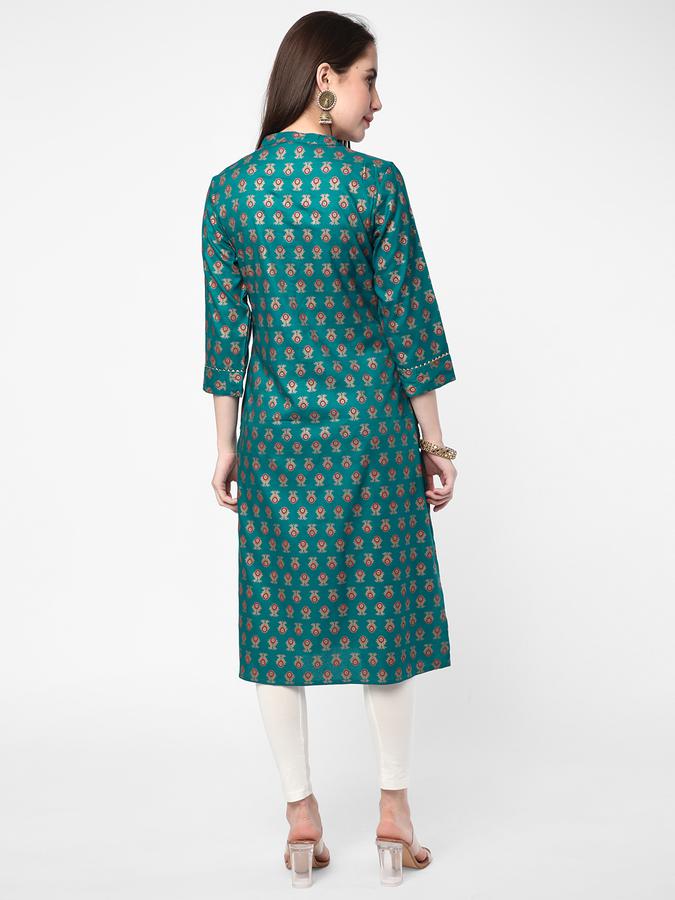 R&B Blue Women Kurtas image number 2
