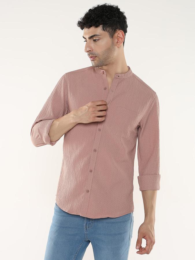 Men Self Design Casual Shirt image number 0