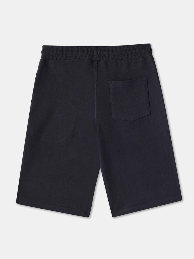 Boys Cotton Graphic Print Drawstring Waist Clean Hem Shorts