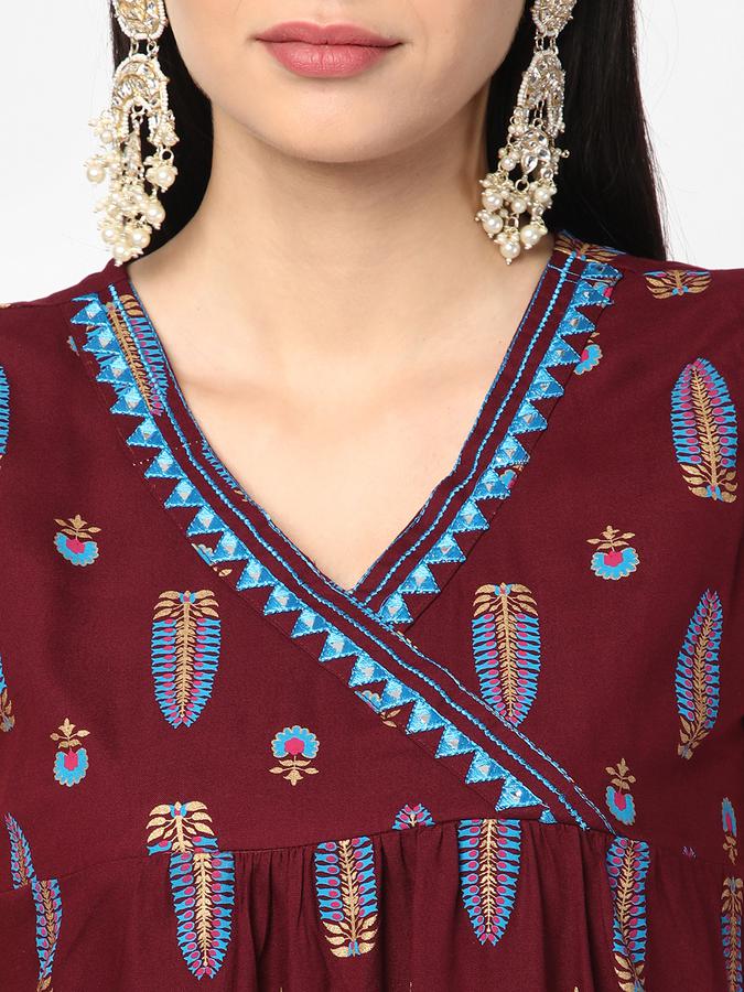 R&B Women Wine Kurtas image number 3