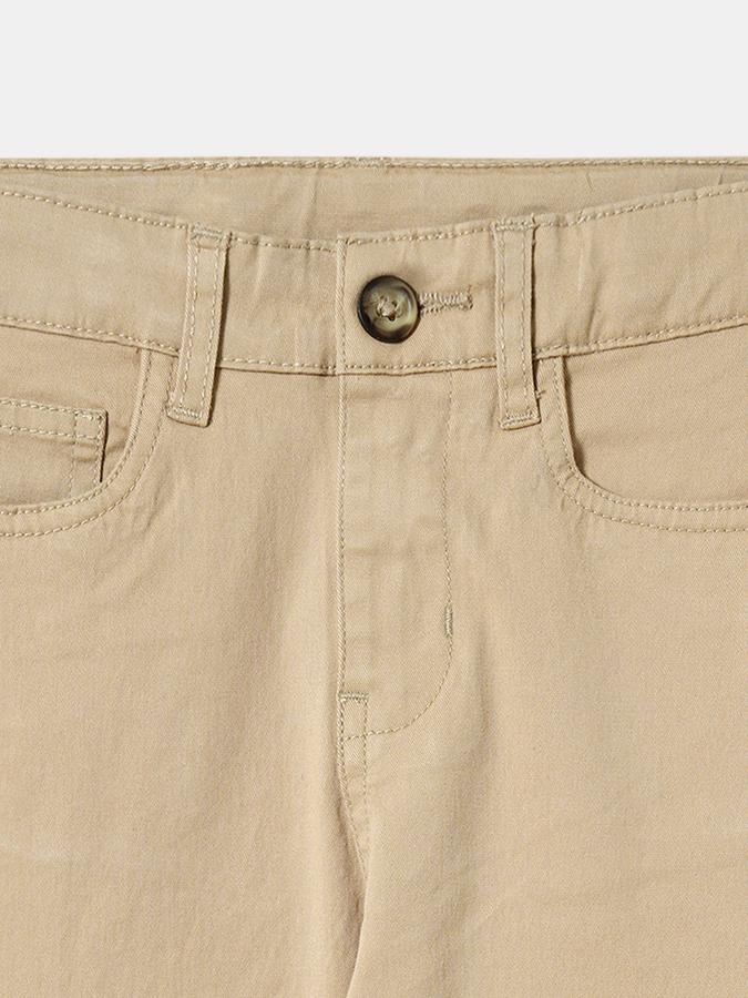 Boys Relaxed Fit Solid Flat Front Trouser
