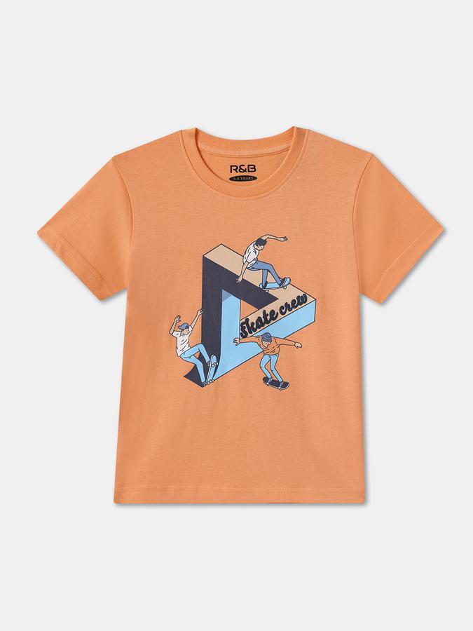 Boys Regular Fit Short Sleeve Crew Neck T-Shirt