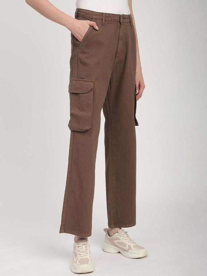 R&B Women Brown Relaxed Fit Mid-Rise Jeans