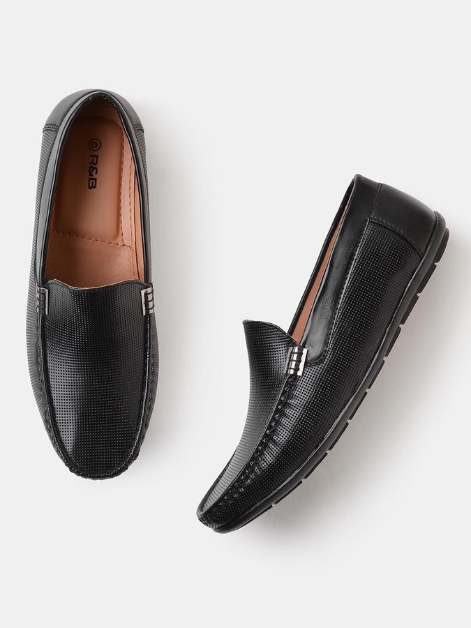 R&B Men Black Casual Shoes