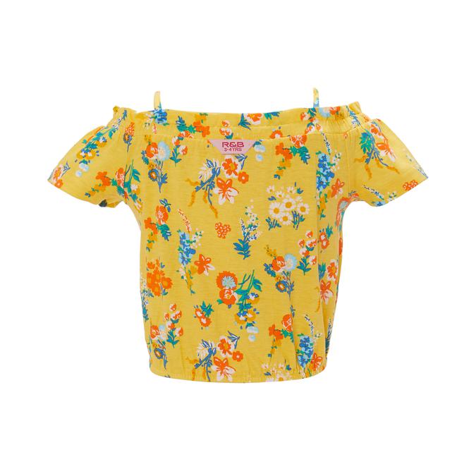 R&B Off Shoulder Yellow Top image number 1