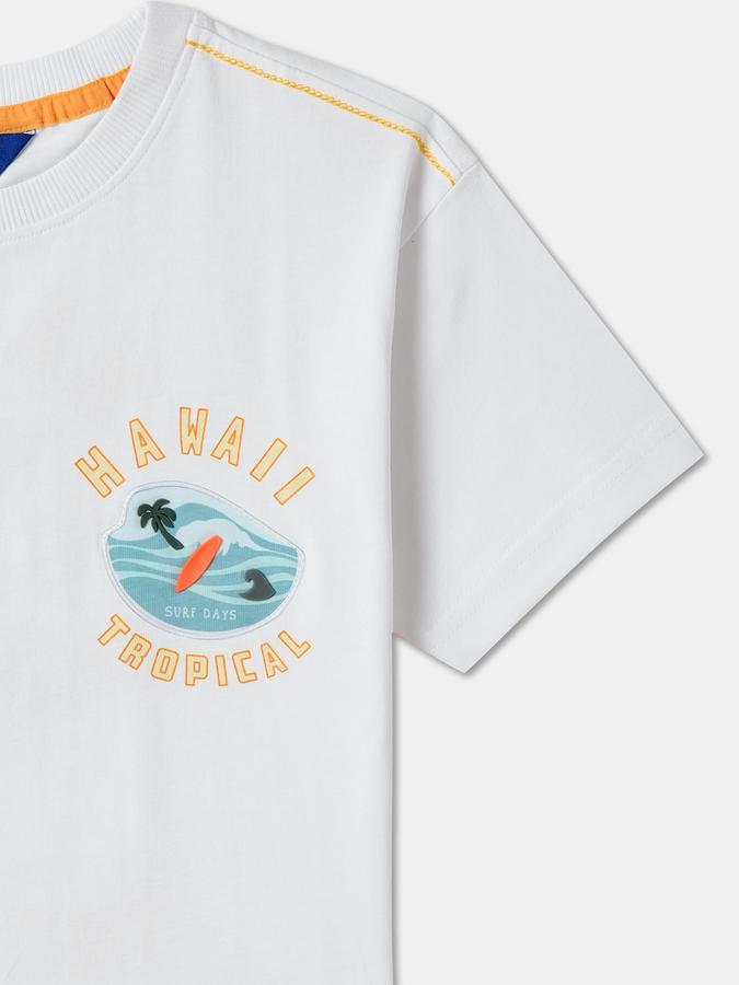 Boys Printed Pure Cotton Regular T Shirt image number 2