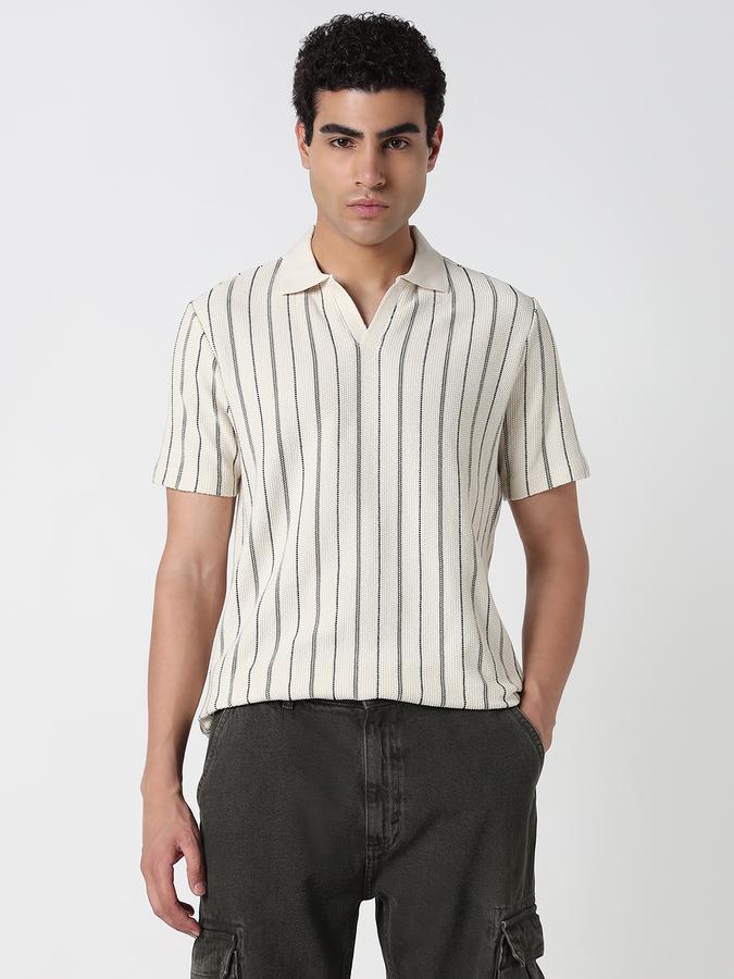 Printed Men Polo Neck T-Shirt image number 1