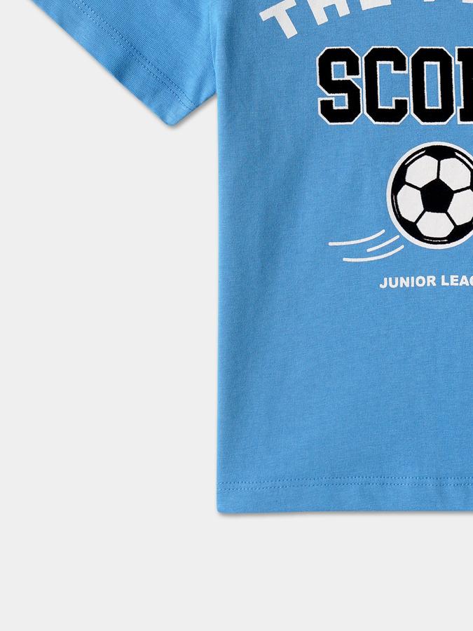 Boys Cotton Regular Fit Crew Neck Graphic T-shirt