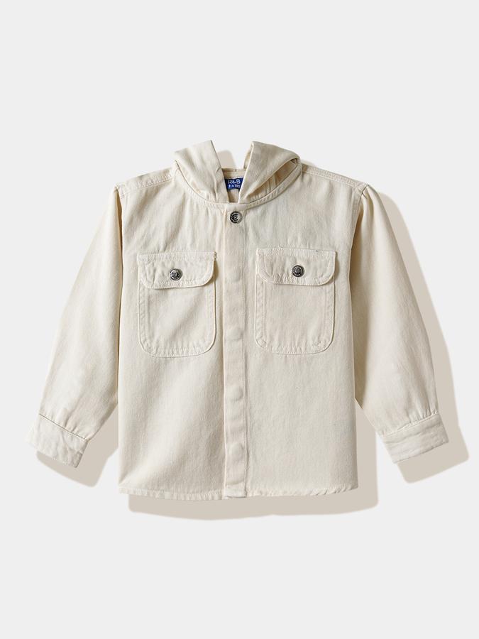 Boys Cotton Regular Fit Long Sleeve Solid Shirt