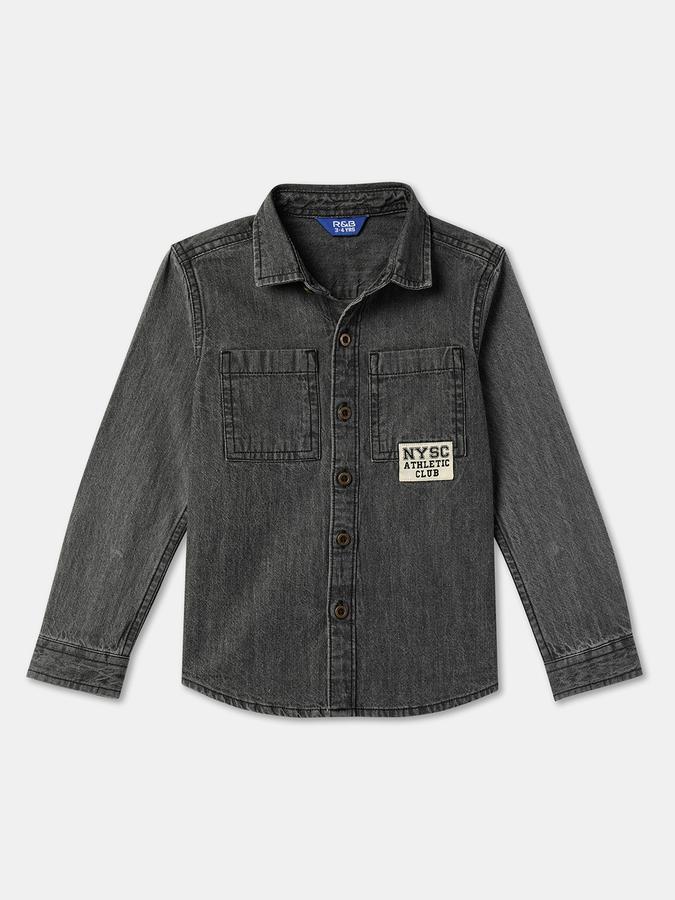 Boys Solid Casual Shirt
