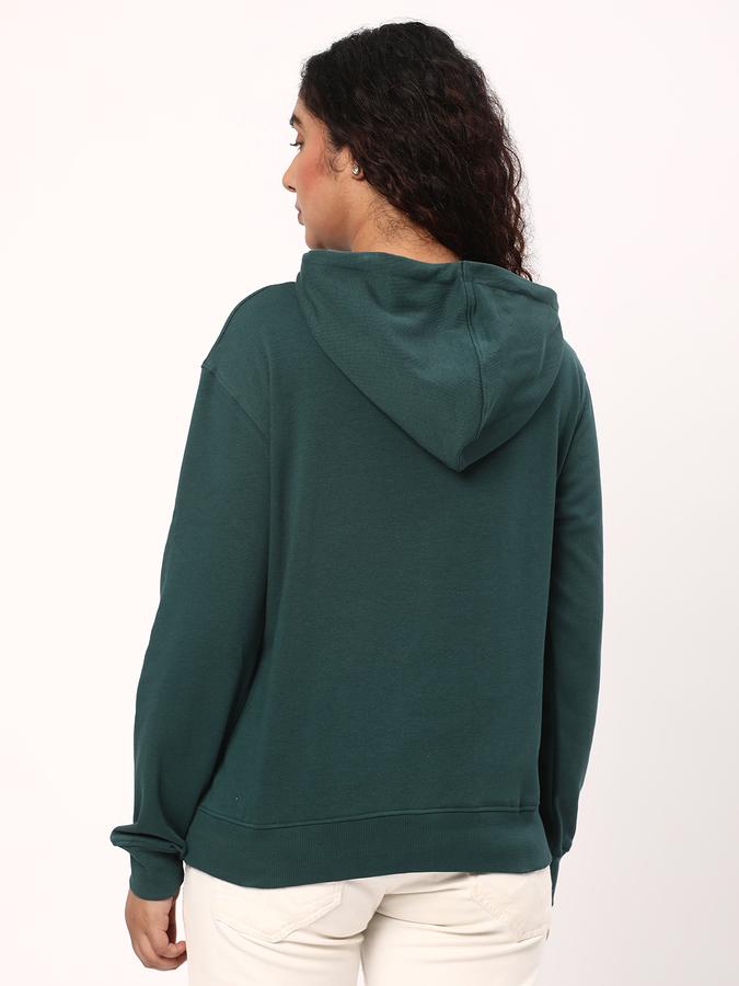 Women Typographic Print Hoodie image number 2