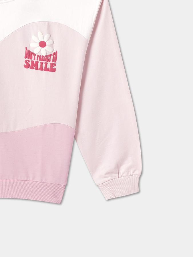Girls Regular Fit Full Sleeves Crew Neck SweaT-Shirt