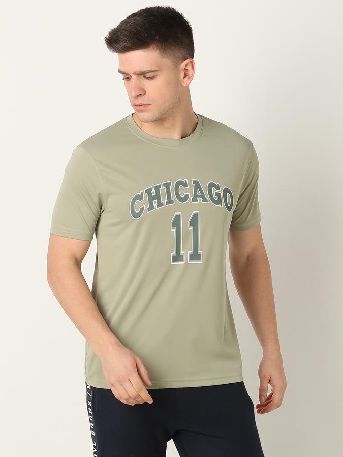 Men Printed Regular Fit Round-Neck T-Shirt image number 0